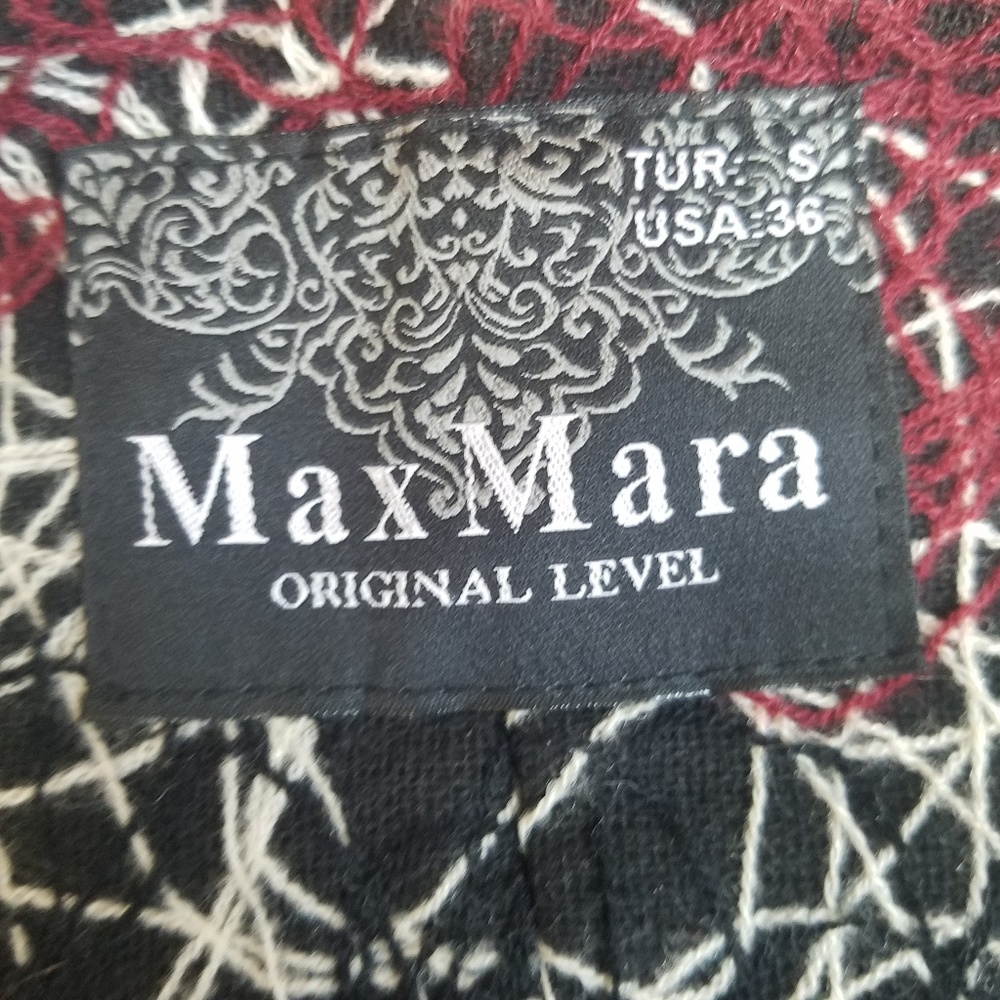 MaxMara Embroidered Graphic Long Jacket - Picture 3 of 14